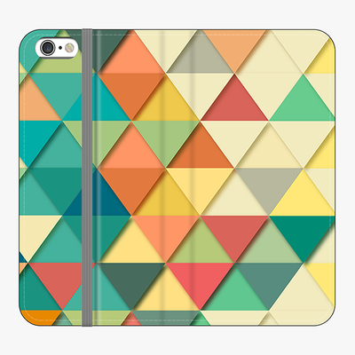 Folio iPhone 6 Plus  Folio Wallet - Triangular Texture