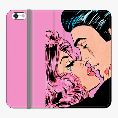 Folio iPhone 6 Plus  Folio Wallet - Lovely Couple With Pink Background