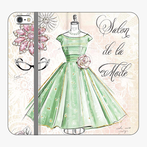 Folio iPhone 6 Plus  Folio Wallet - Vintage Art
