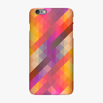 Tough iPhone 6 Plus  Phone Case - Colorful Triangle Pattern