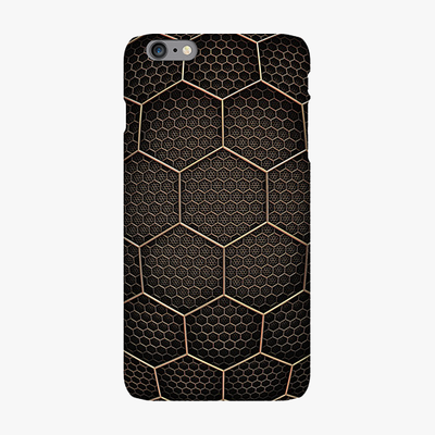 Tough iPhone 6 Plus  Phone Case - Golden Hexagons
