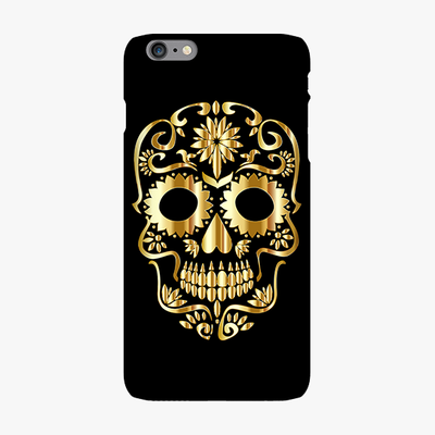 Tough iPhone 6 Plus  Phone Case - Golden Skull