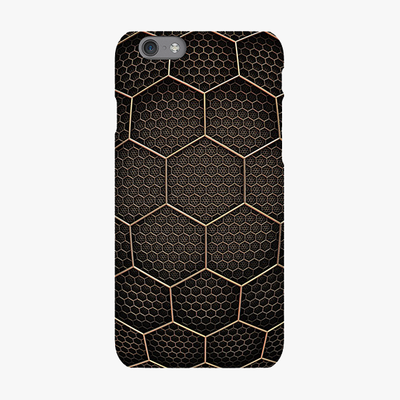Tough iPhone 6s  Phone Case - Golden Hexagons