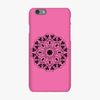 Tough iPhone 6s  Phone Case - Mandala With Pink Background