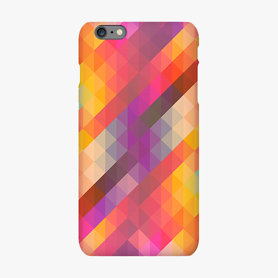 Tough iPhone 6s Plus  Phone Case - Colorful Triangle Pattern