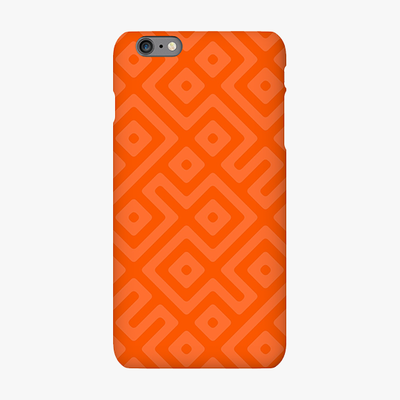 Tough iPhone 6s Plus  Phone Case - Orange Color Pattern