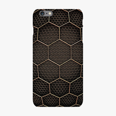 Tough iPhone 6s Plus  Phone Case - Golden Hexagons