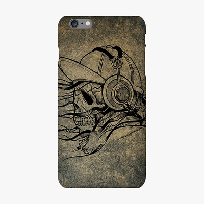 Tough iPhone 6s Plus  Phone Case - Skull With Headphone