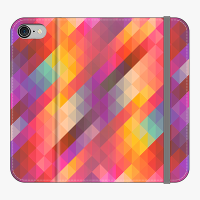 Folio iPhone 7  Folio Wallet - Colorful Geometric Texture