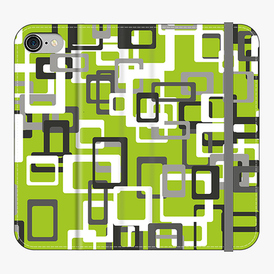 Folio iPhone 7  Folio Wallet - Geometric square Pattern