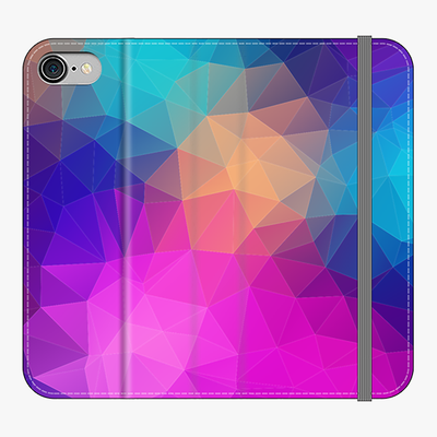 Folio iPhone 7  Folio Wallet - Colorful Triangular Polygons