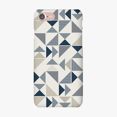 Tough iPhone 7  Phone Case - Triangle Pattern