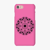Tough iPhone 7  Phone Case - Mandala With Pink Background
