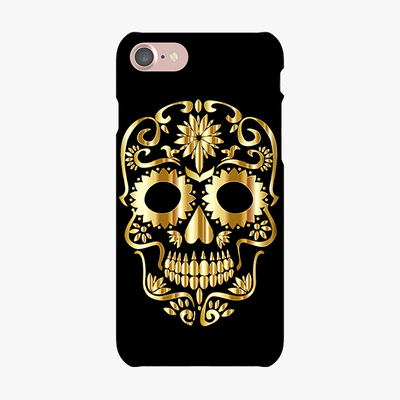Tough iPhone 7  Phone Case - Golden Skull
