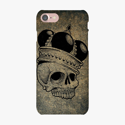 Tough iPhone 7  Phone Case - Skull  With Crown