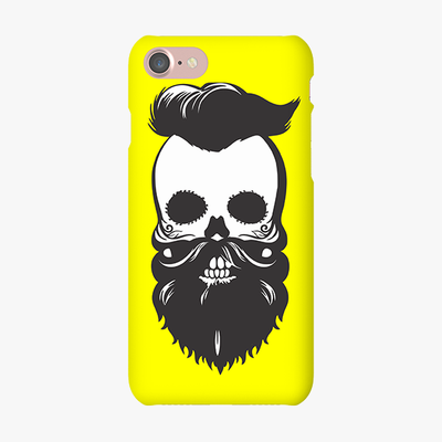 Snap iPhone 7  Phone Case - Skull With Beard And Mustache