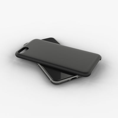Liquid silicone case for iPhone 7 in black color