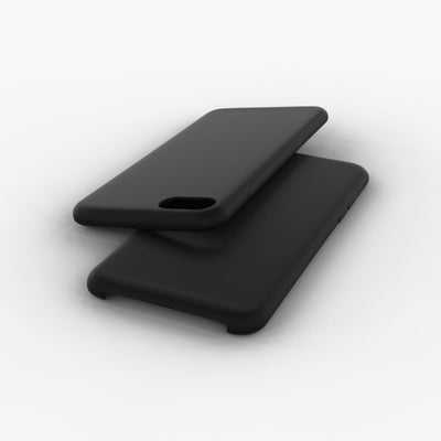 Unique Liquid silicone case for iPhone 7 in black color