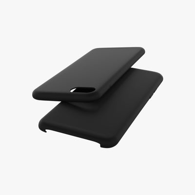 Liquid silicone case for iPhone 7 plus in black color