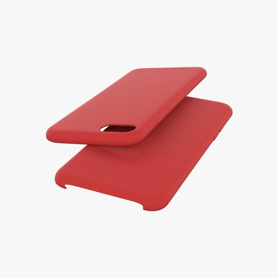 Awsome Liquid silicone case for iPhone 8 plus in red color
