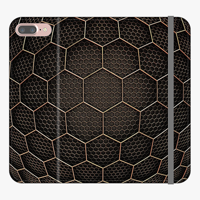Folio iPhone 7 Plus  Folio Wallet - Hexagonal Grid