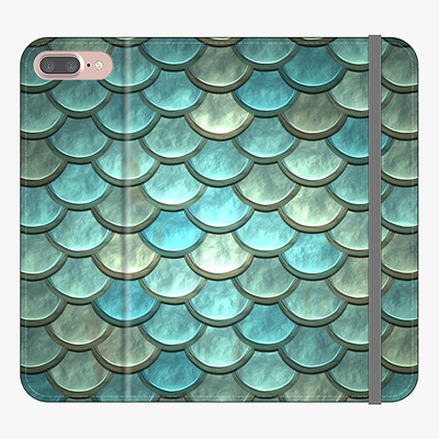 Folio iPhone 7 Plus  Folio Wallet - Fish Scales Pattern