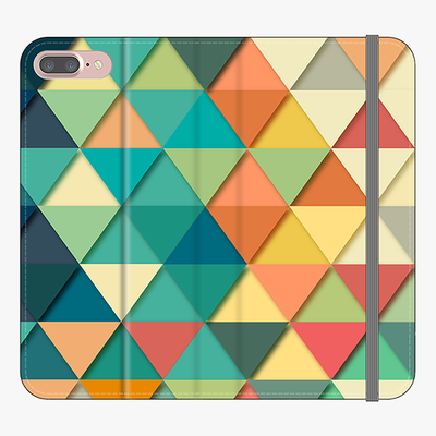 Folio iPhone 7 Plus  Folio Wallet - Triangular Texture