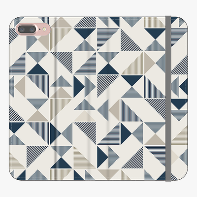 Folio iPhone 7 Plus  Folio Wallet - Geometric Triangles