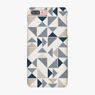 Tough iPhone 7 Plus  Phone Case - Triangle Pattern