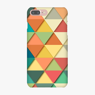 Snap iPhone 7 Plus  Phone Case - Colorful Triangles
