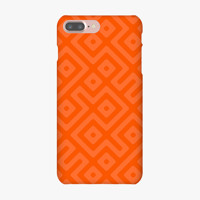 Snap iPhone 7 Plus  Phone Case - Orange Abstract