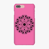 Tough iPhone 7 Plus  Phone Case - Mandala With Pink Background