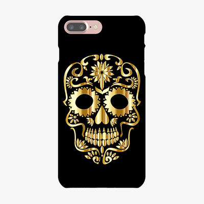 Tough iPhone 7 Plus  Phone Case - Golden Skull
