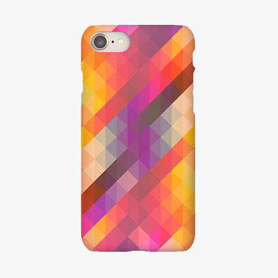 Tough iPhone 8  Phone Case - Colorful Triangle Pattern