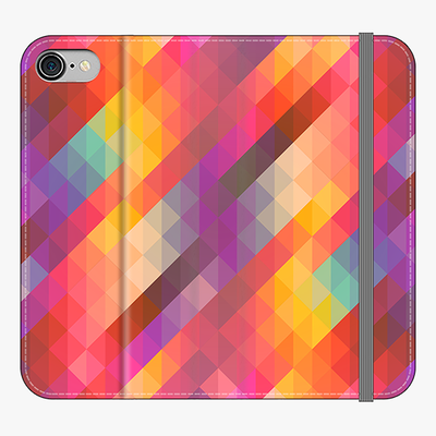 Folio iPhone 8  Folio Wallet - Colorful Geometric Texture