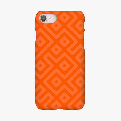 Snap iPhone 8  Phone Case - Orange Abstract