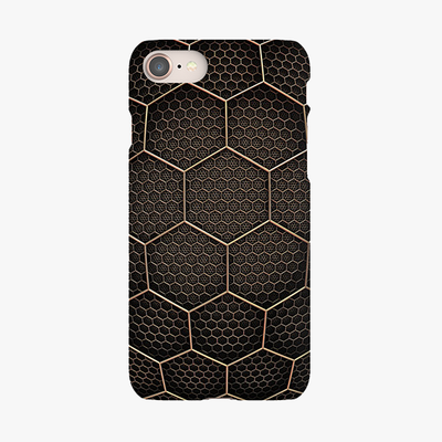 Tough iPhone 8  Phone Case - Golden Hexagons