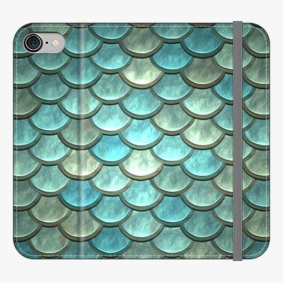 Folio iPhone 8  Folio Wallet - Fish Scales Pattern