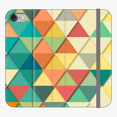 Folio iPhone 8  Folio Wallet - Triangular Texture