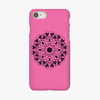 Tough iPhone 8  Phone Case - Mandala With Pink Background