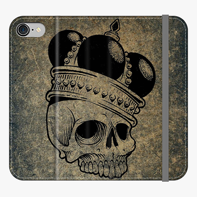 Folio iPhone 8  Phone Folio - Skull  With Crown