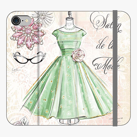 Folio iPhone 8  Folio Wallet - Vintage Art