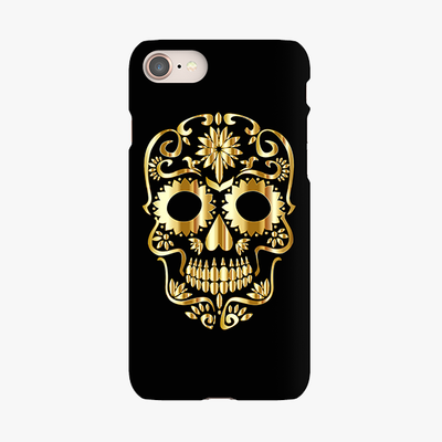 Tough iPhone 8  Phone Case - Golden Skull