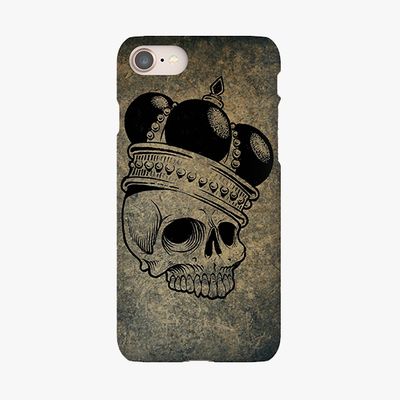 Snap iPhone 8  Phone Case - Skull  With Crown