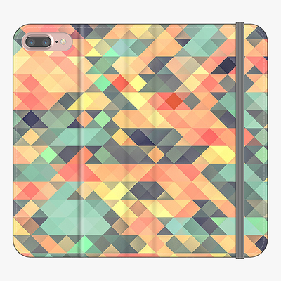 Folio iPhone 8 Plus  Folio Wallet - Geometrical Texture