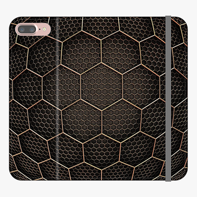 Folio iPhone 8 Plus  Folio Wallet - Hexagonal Grid