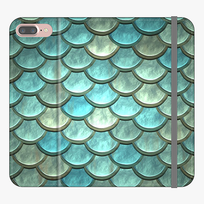 Folio iPhone 8 Plus  Folio Wallet - Fish Scales Pattern