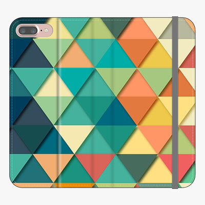 Folio iPhone 8 Plus  Folio Wallet - Triangular Texture