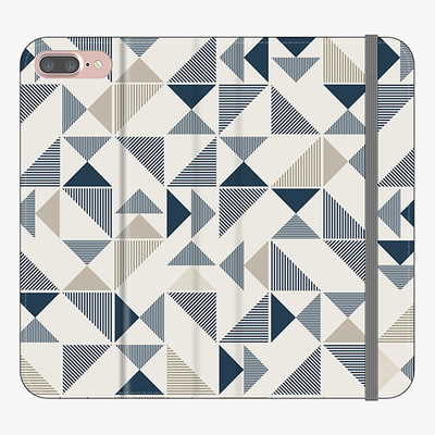 Folio iPhone 8 Plus  Folio Wallet - Geometric Triangles