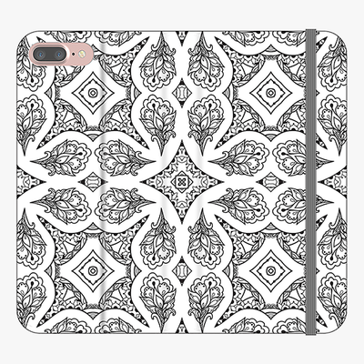 Folio iPhone 8 Plus  Phone Folio - Unique Geometric Pattern